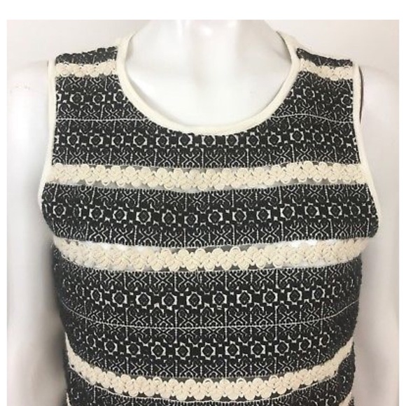 Lucky Brand Open Knit Front Top Size M - Picture 2 of 5